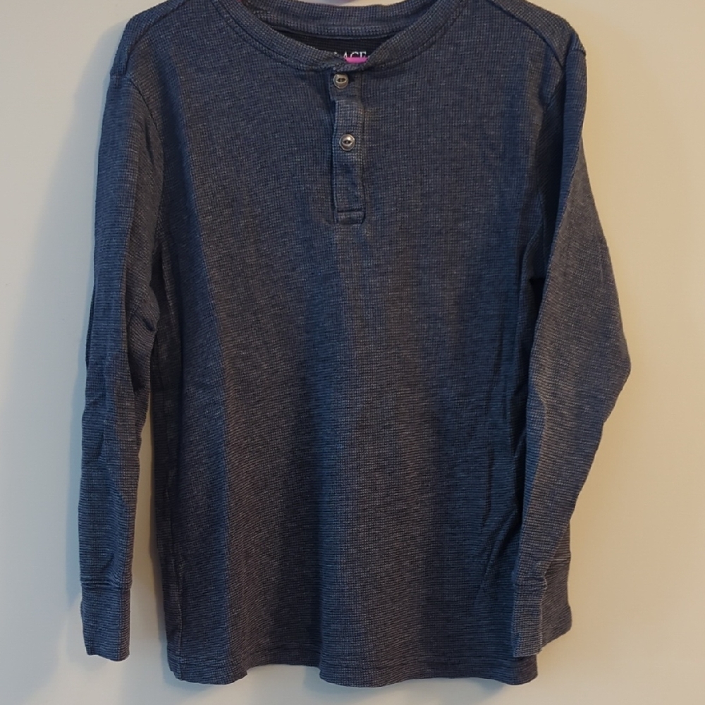⭐️ 5/ $25 Long Sleeve Henley Shirt childrens place size M 7/8